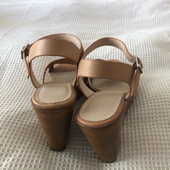 Tan summer wedge heels - Picture 5 of 6